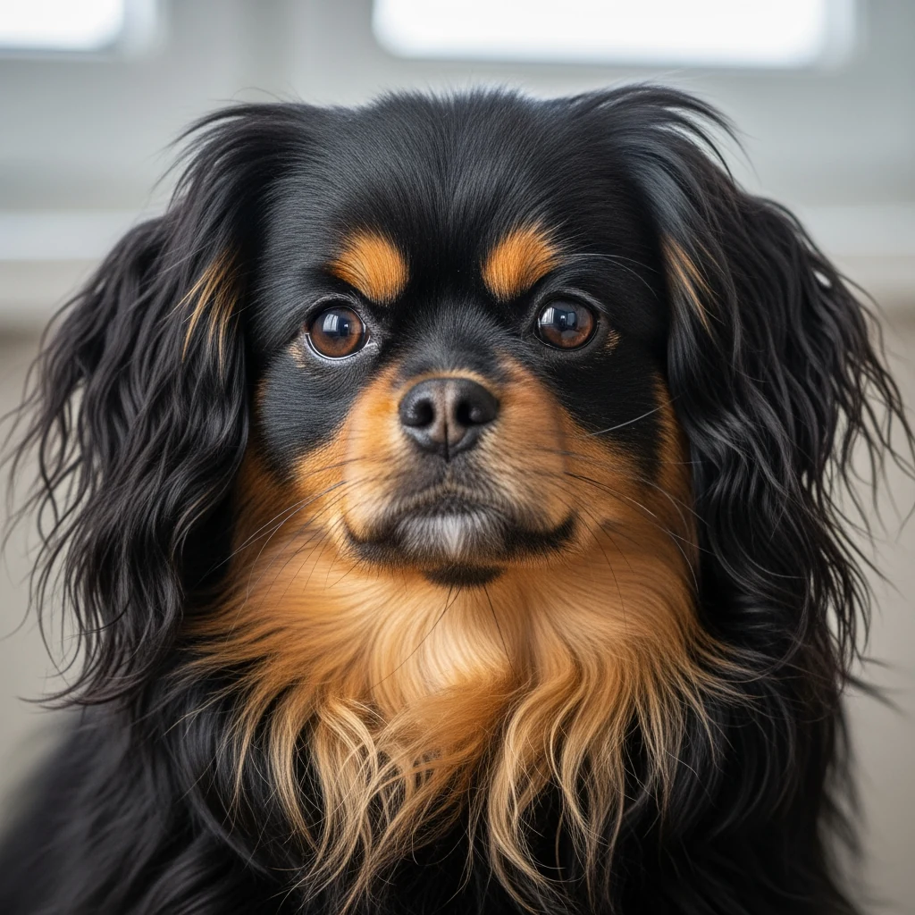 Visage d'un Bolonka Zwetna adulte